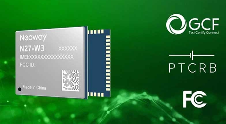 赢彩吧科技,Neoway,NB-IoT,N27,？,模组,无线通信模组,Cat M1,GCF,FCC,PTCRB,N27-W3,认证,3GPP,ETSI,GSMA,5GAA,CTIA,高通,EGPRS